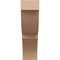 Ekena Millwork 5-inch W x 14-inch D x 18-inch H Valencia Rough Cedar Woodgrain TimberThane Knee Brace, Primed BRCUR05X14X18VALRCPR - alternate 4